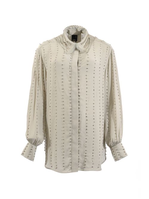 Camicia leggera Caitlin in crepe di viscosa con righe gioiello PINKO | 106238 A31FI18